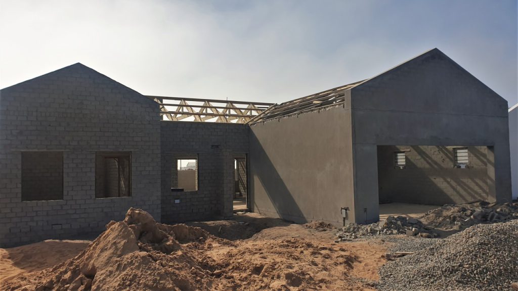 Ougat Bouers roof trusses completed