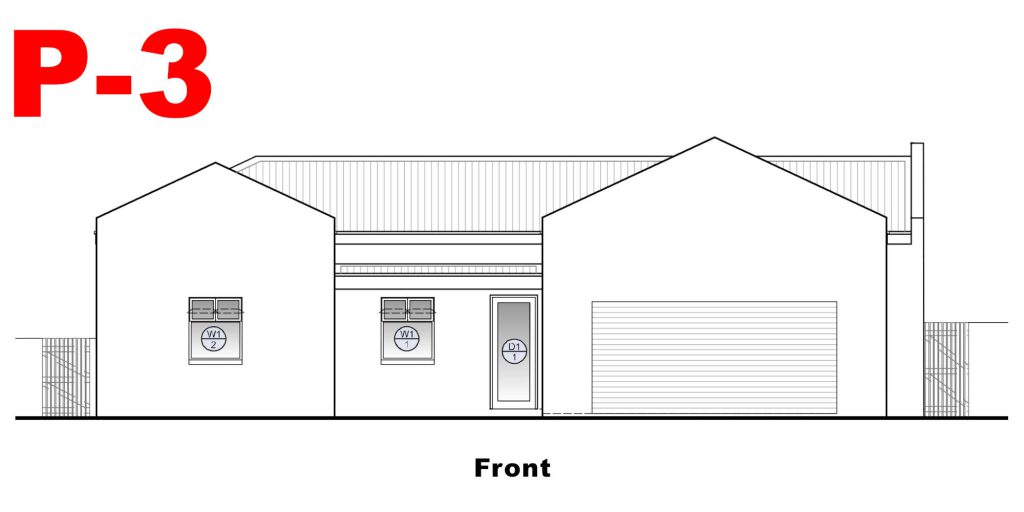 Ougat Bouers plan P3 Front view
