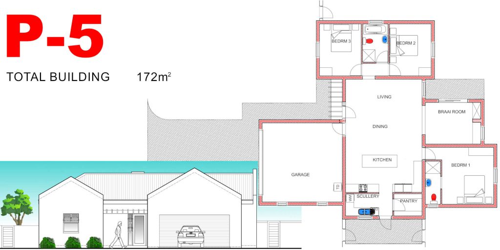 Ougat Bouers plan P5 Floor Plan
