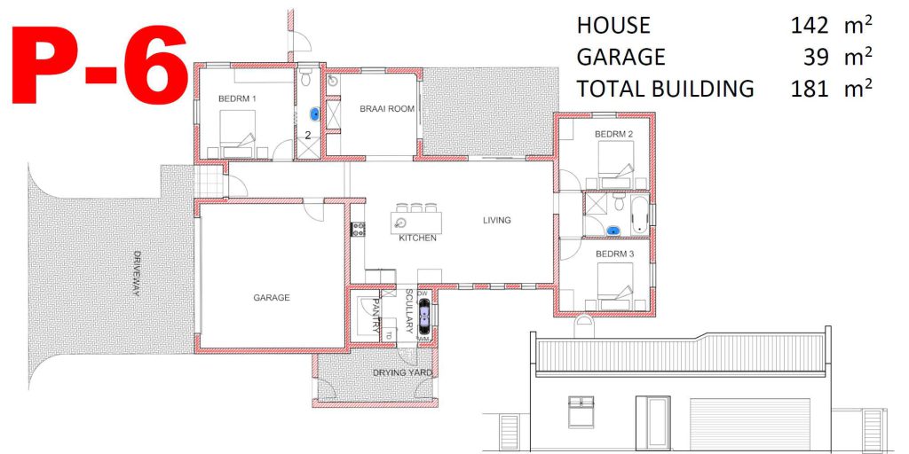 Ougat Bouers plan P6 Floor Plan